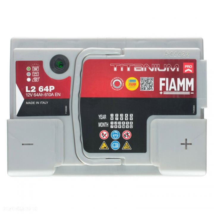 FIAMM Titanium PRO L2 64P 64Ah 610A P+ - 5