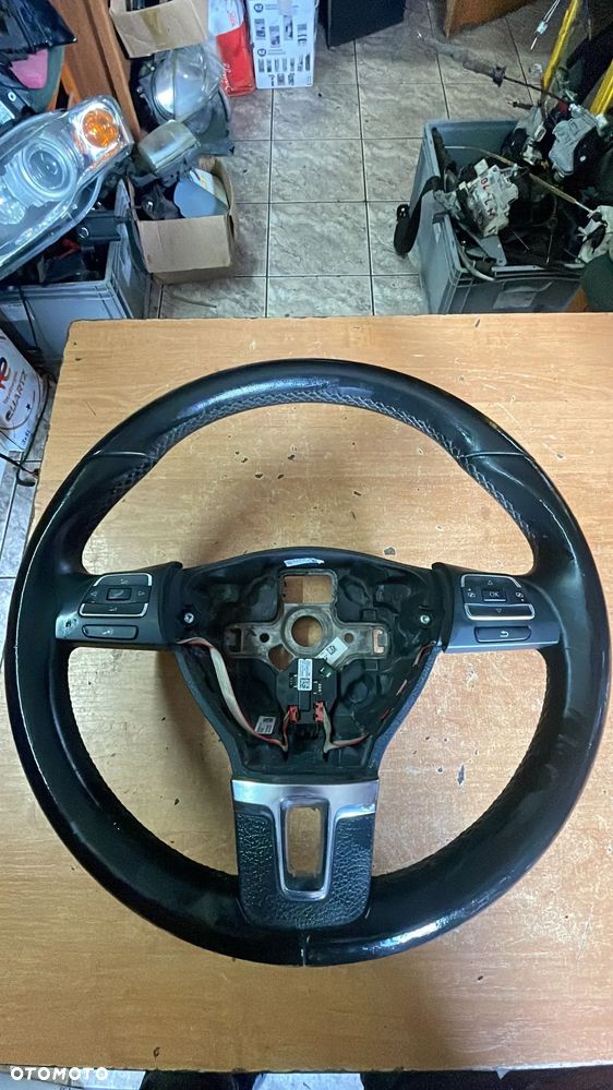 VW Tiguan Touran Multivan I LIFT II 10-15 1T0419091AC KIEROWNICA MULTIFUNKCJA skóra