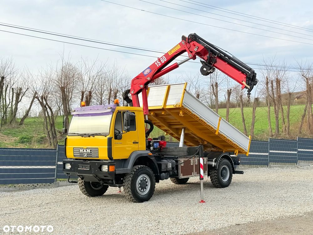 MAN * MAN LE 18.280 * HDS HMF 1560 * Kiper Wywrotka * 4x4 * Sprowadzony * Energetyka * - 24