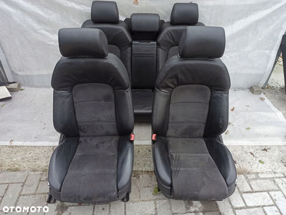 AUDI A8 S8 D3 FOTELE KOMPLET SPORT ALCANTARA ELEKTR GRZANE BOCZKI BO - 6