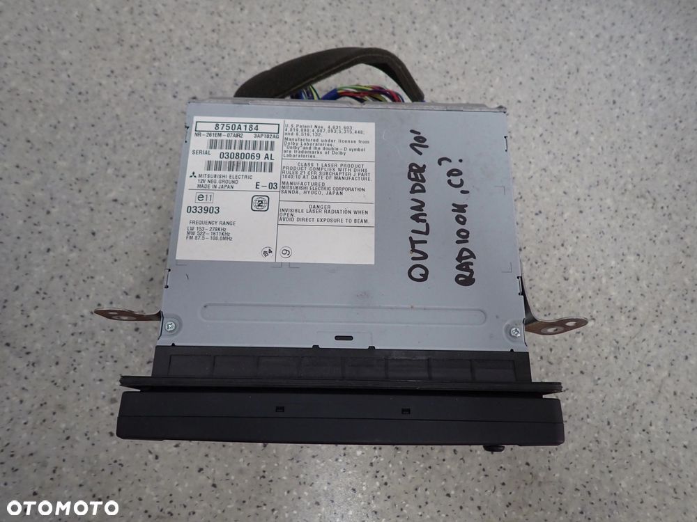 MITSUBISHI OUTLANDER II 07-12 RADIO NAWIGACJA EKRAN - 4