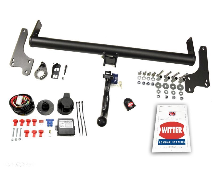 Hak Holowniczy Witter Automatycznie Wypinany Odpinany Pionowo Moduł 13 pin Dacia Duster FL13 2WD 4WD - 2