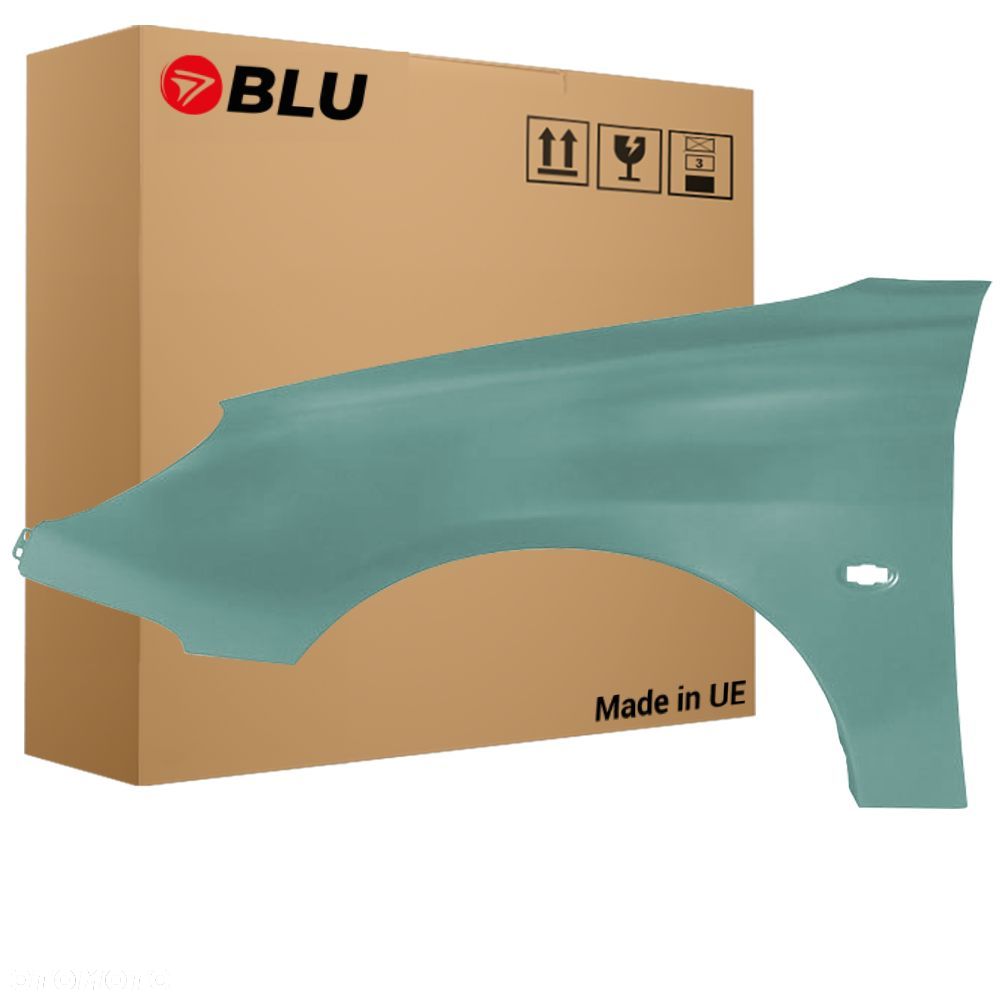 BLU Błotnik PEUGEOT 206 CC KRV Lewy Przód Zielony 1998-2009 VertRomarin - 1