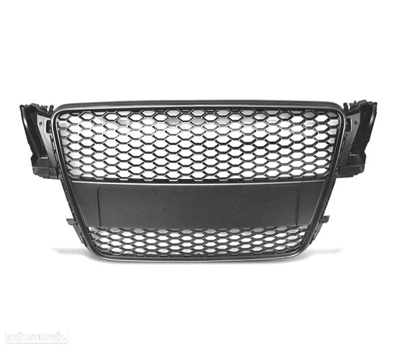 GRELHA FRONTAL AUDI A5 07-11 LOOK RS PRETA - 2