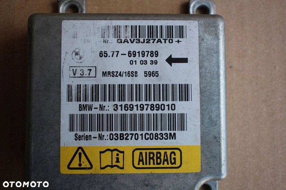 Moduł sensor poduszek AIRBAG BMW 5 e39 6919789 V 3.7 - 2
