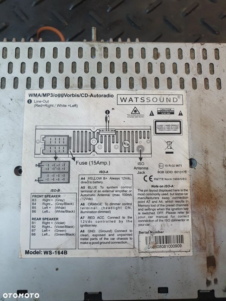 RADIO SAMOCHODOWE SW-164B WATSSOUND - 3