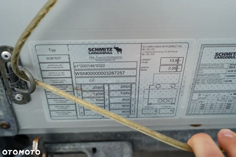 Schmitz Cargobull / FIRANKA / MEGA / MULTI LOCK / XL / OŚ PODNOSZONA - 11