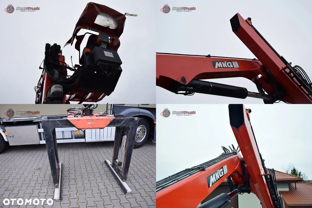 Mercedes-Benz ACTROS 2545 / 6X2 / SKRZYNIOWY 6,5 M / HDS MKG HLK 221 a2V  / STEROWANIE RADIOWE  PILOT / CAŁY NA PODUSZKACH  / OŚ SKRĘTNA / ROTATOR / CHWYTAK / - 11