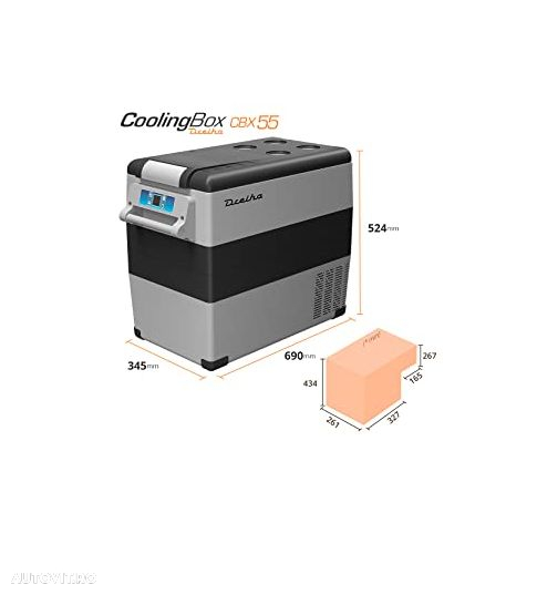 Frigider auto cu compresor Dreiha CBX55 12/24 volti 49 litri - 5