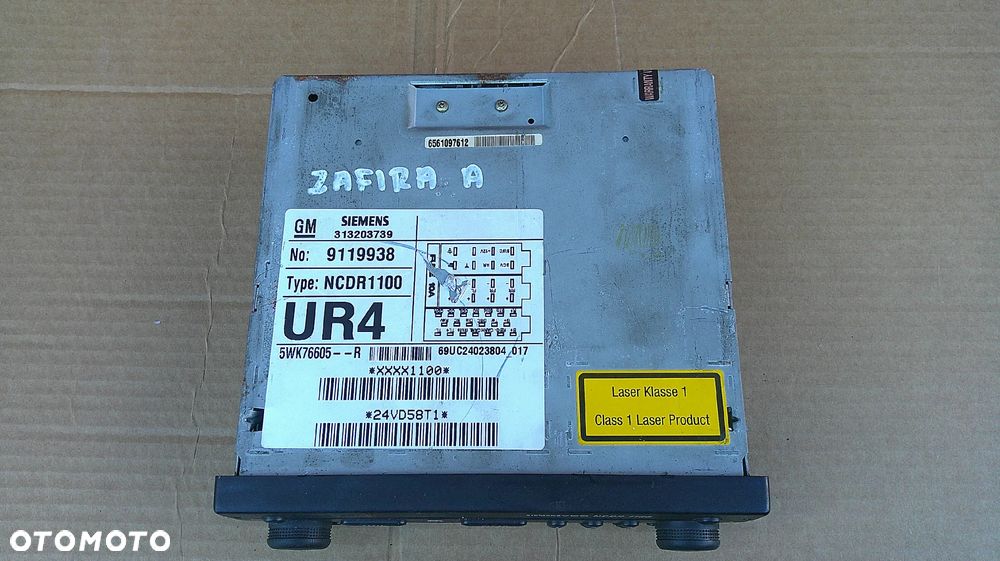 OPEL ZAFIRA A OPC RADIO ORYGINALNE 313203739 - 4