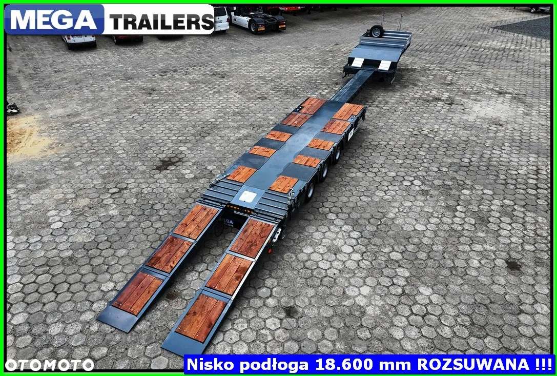 Mega Nisko-podwoziowa dł. 18,60 Mm, ROZSUWANA - KONTENERY 20, 30, 40 Ft !!! - 12