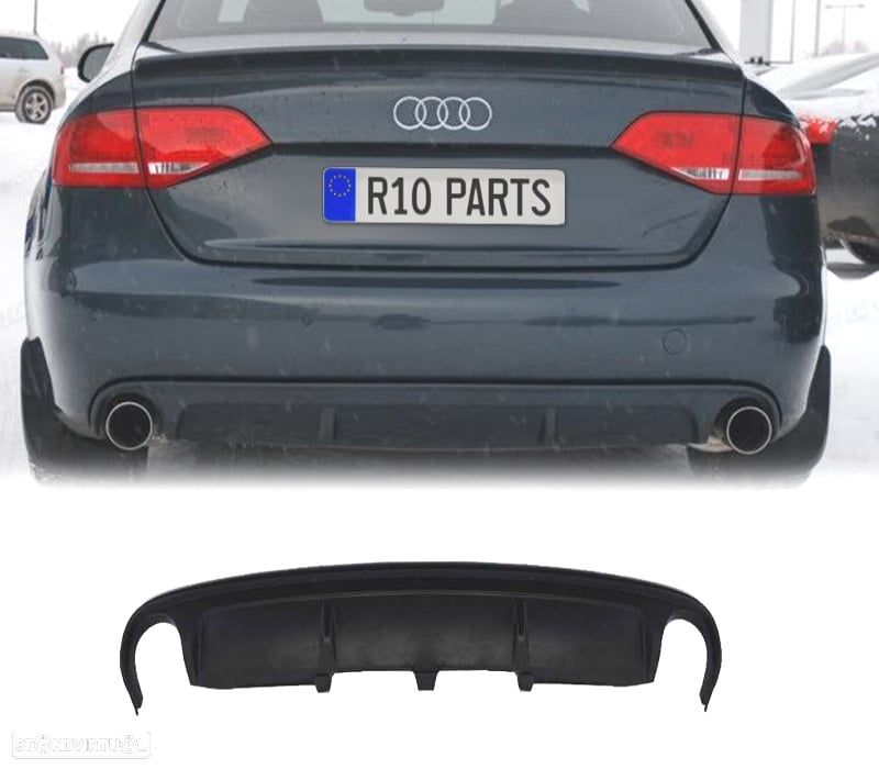 DIFUSOR AUDI A4 B8 07-11 LOOK RS O---O - 1