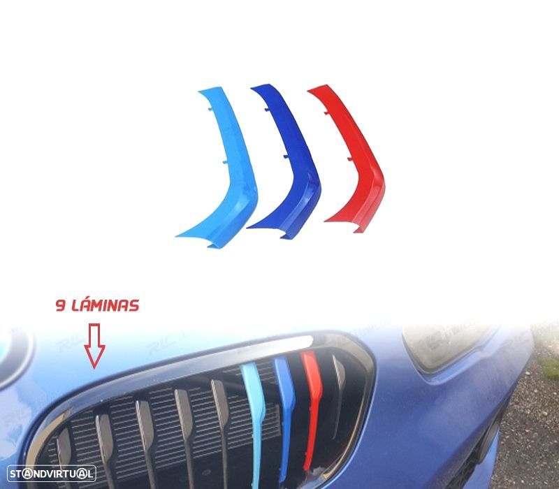 TIRAS BMW M GRELHA SERIE 1 F20 F2 LCI 15- 9 LAMINAS - 1