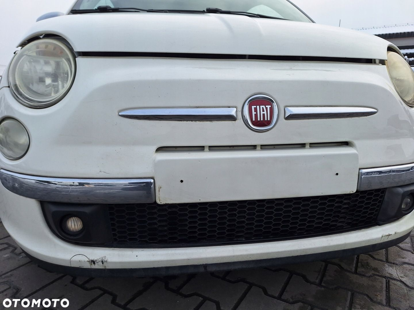FIAT 500 PRZÓD ZDERZAK MASKA BŁOTNIK LAMPA PAS WZMOCNIENIE CHŁODNICE 268 - 7