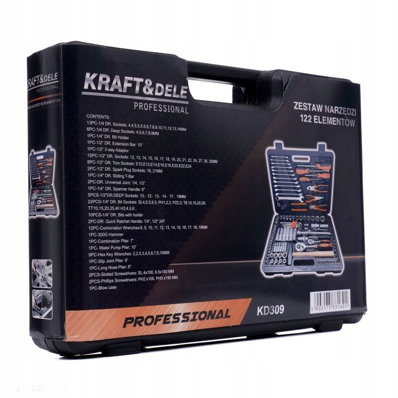 ZESTAW KLUCZY NASADOWYCH W WALIZCE 122 EL - 10