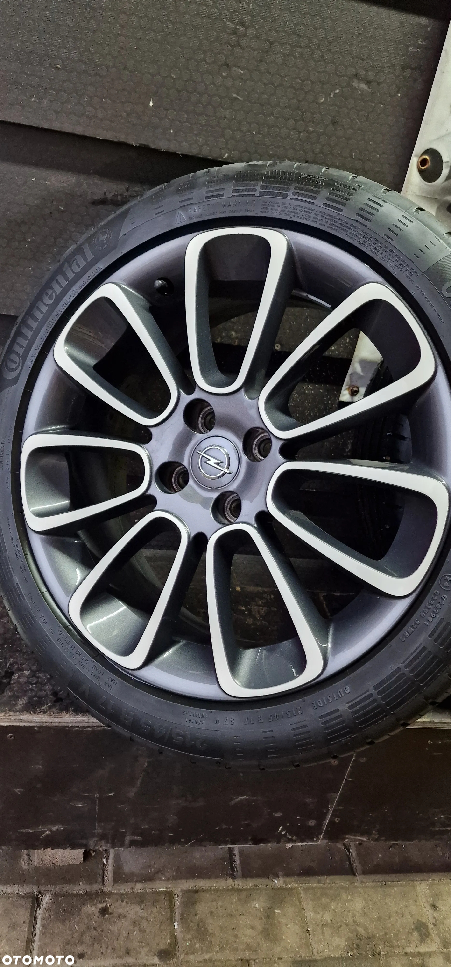 ALUFELGI +OPONY LETNIE Continental 215/45 17 OPEL Adam CORSA E 4X100 ET44 R17 - 3