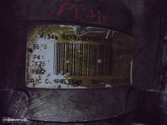 Compressor AC 96FW19D629BC FORD PUMA 1998 1.4 90CV 3P PRETO GASOLINA - 5