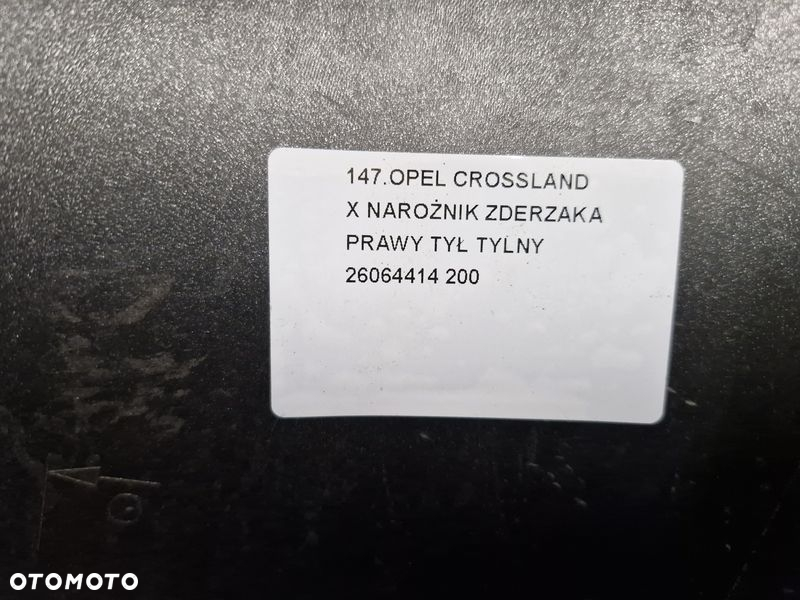 OPEL CROSSLAND X NAROŻNIK ZDERZAKA PRAWY TYŁ TYLNY 39097388 - 13