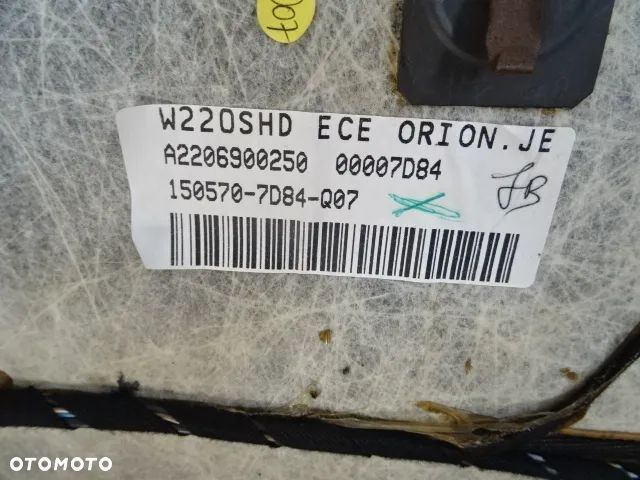 PODSUFITKA PODSUFITÓWKA MERCEDES W220 SEDAN NR235 - 5