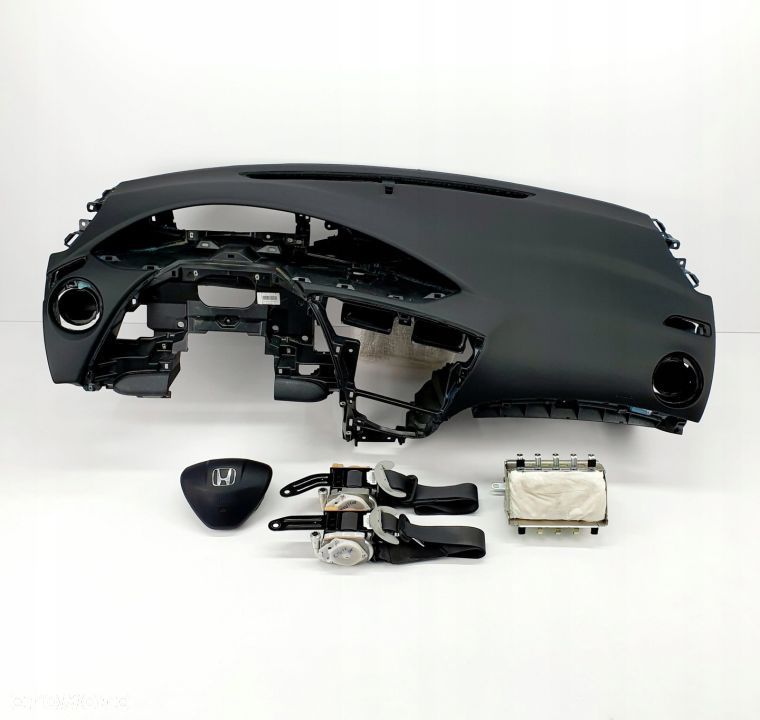 HONDA CIVIC 9 IX DESKA ROZDZIELCZA KONSOLA KOKPIT PULPIT PODUSZKI AIRBAG AIR BAG PASY KIT SET - 1