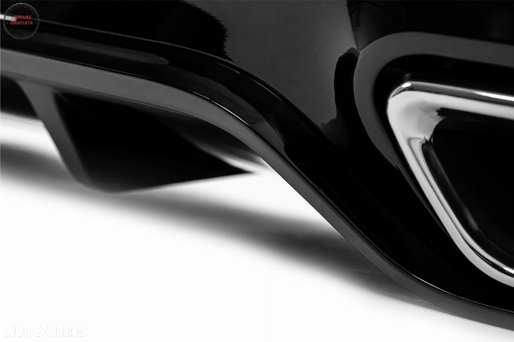 Difuzor Bara Spate Mercedes E-Class W213 S213 Sport Line (2016-2019) Negru Lucios- livrare gratuita - 6
