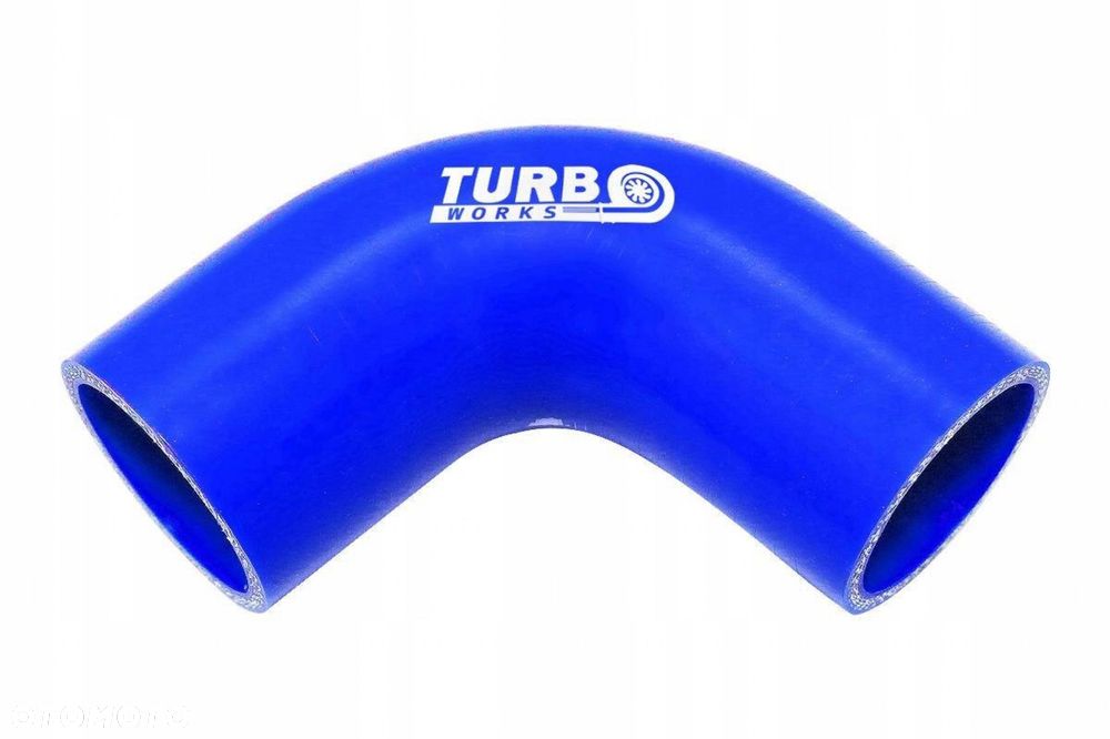 Kolanko 90st TurboWorks Blue 89mm niebieskie - 1