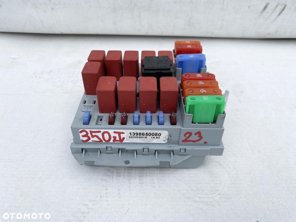 DUCATO BOXER JUMPER 14- SKRZYNKA MODUŁ WKŁAD BEZPIECZNIKÓW 1398650080 - 1