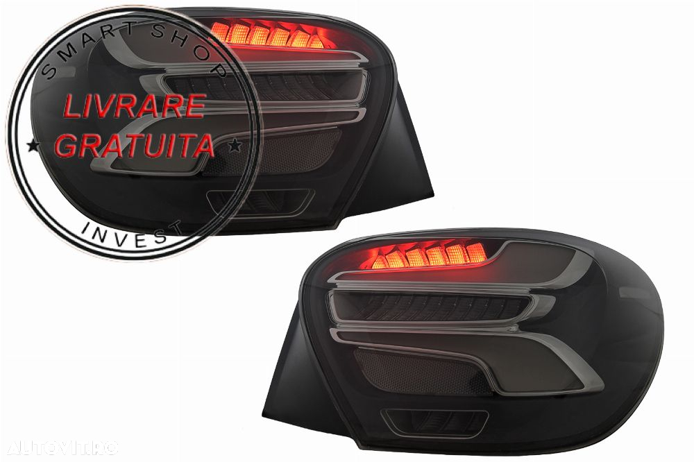 Stopuri LED Mercedes A-Class W176 (2013-08.2015) Facelift Design Fumurii cu Semnal- livrare gratuita - 5