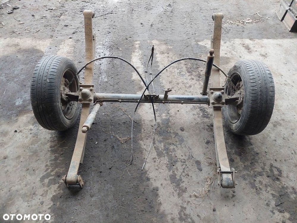 OŚ BELKA ZAWIESZENIA TYŁ + RESORY + KOŁA NA PRZYCZEPKĘ SEAT INCA I - 1