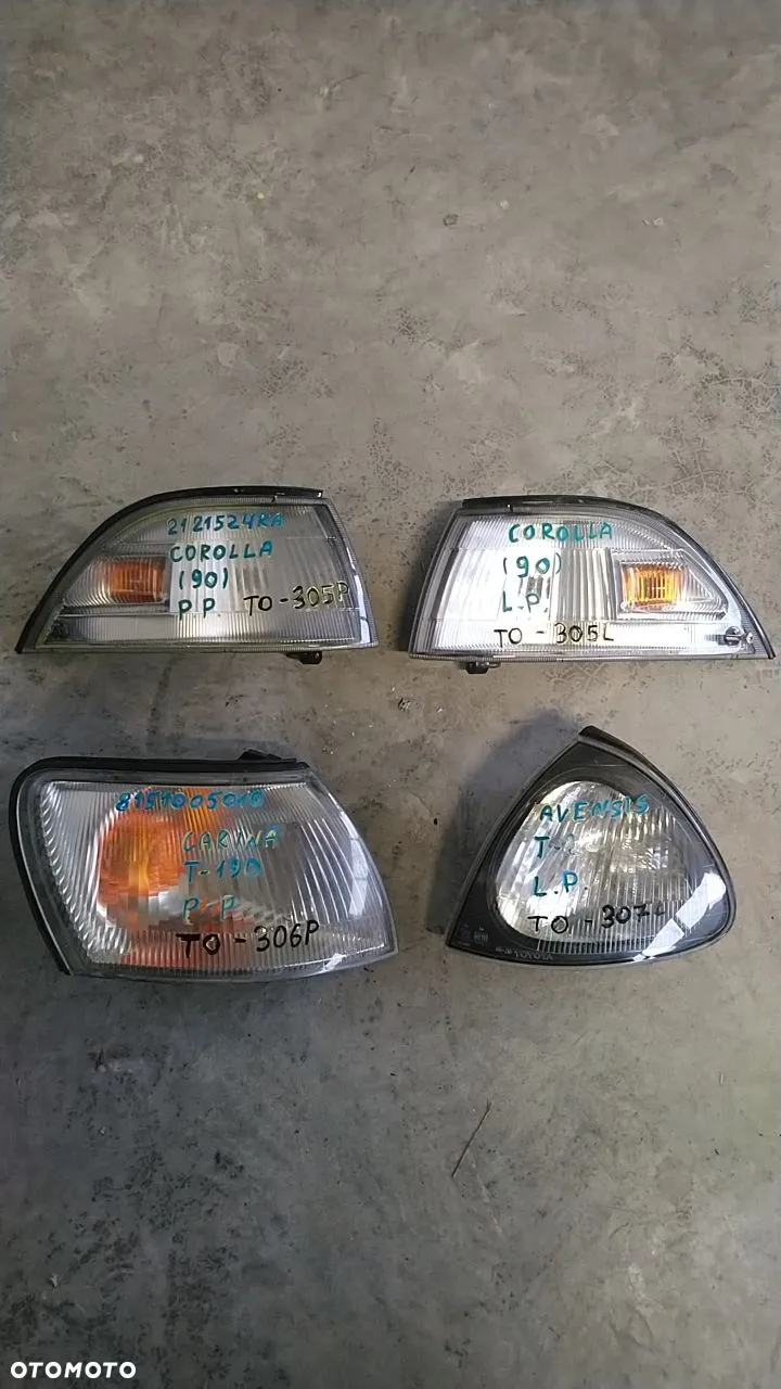 REFLEKTORY LEWE PRAWE TOYOTA MIGACZE HALOGENY LAMPA DO TABLICY - 6