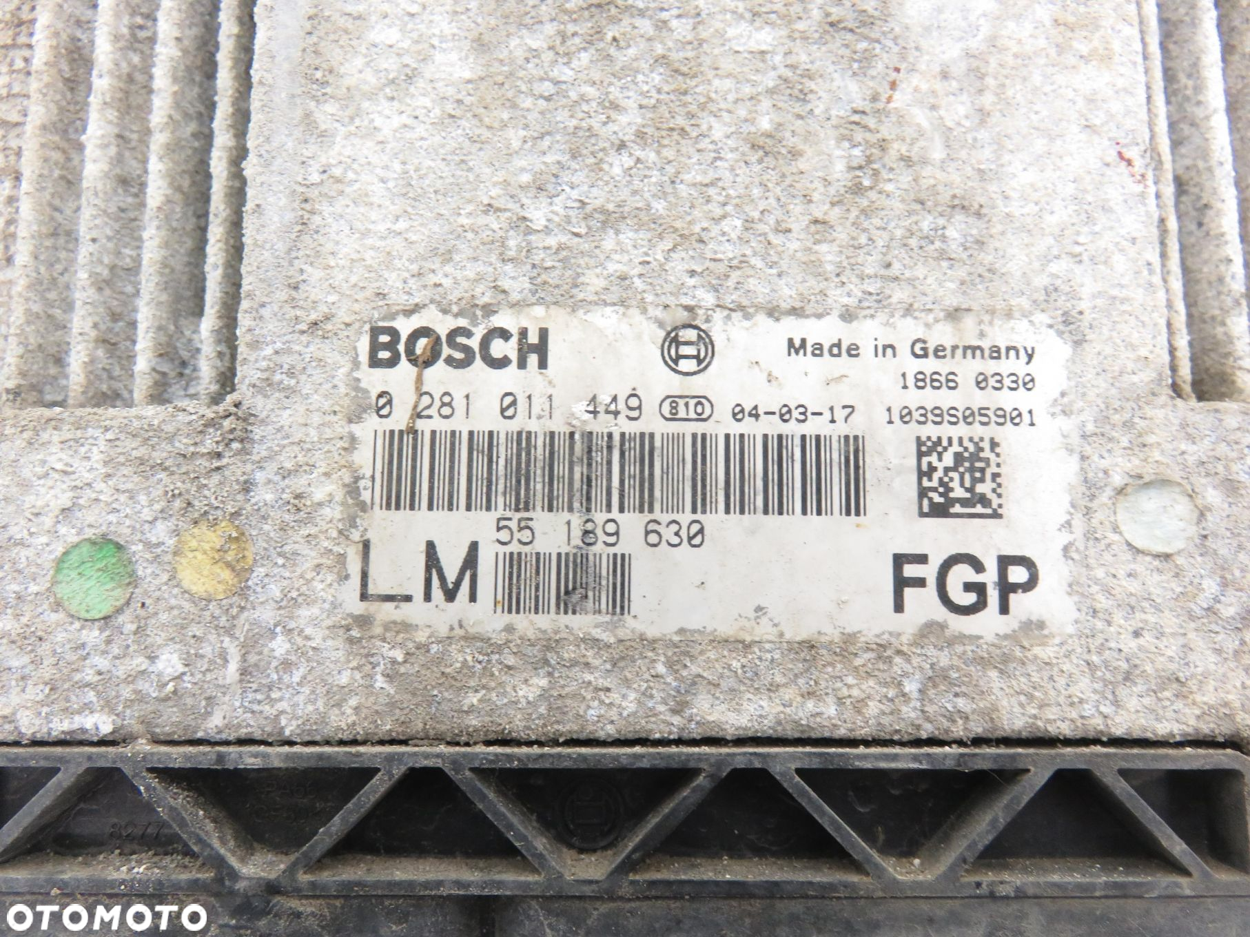 STEROWNIK OPEL VECTRA C 1.9 CDTI 0281011449 55189630 - 3