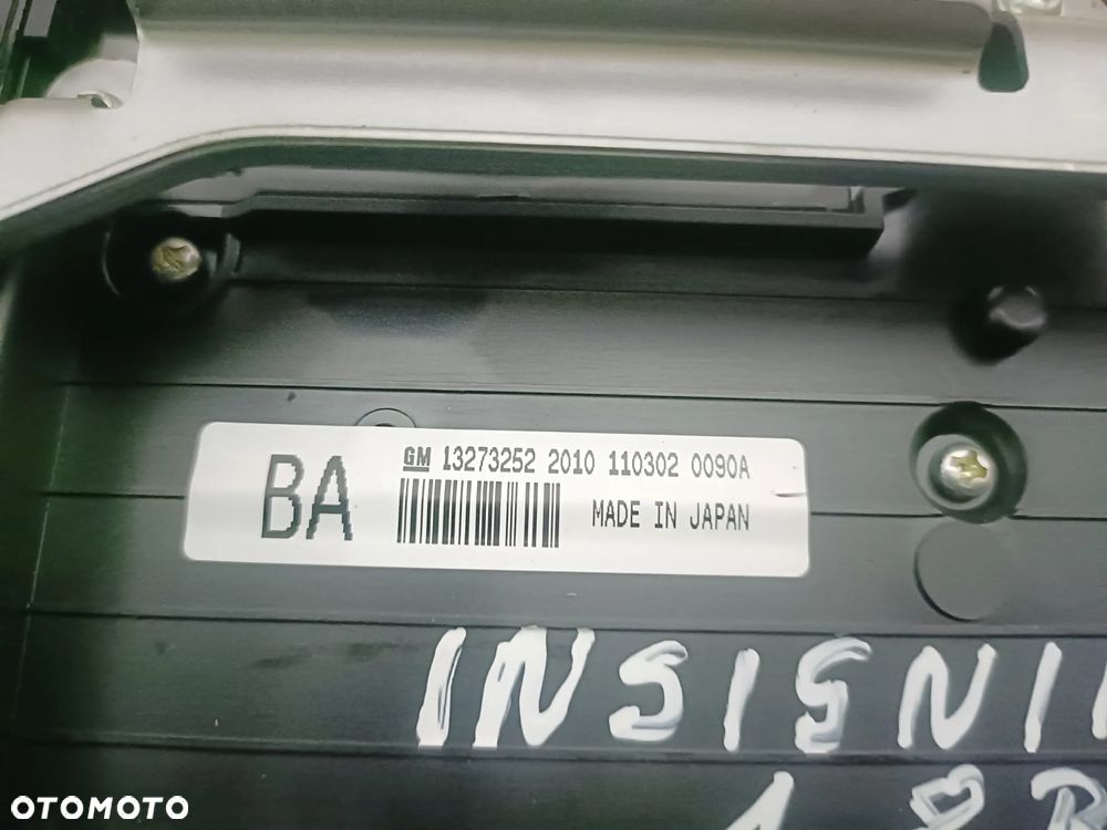 OPEL INSIGNIA A 08-17 panel nawiewu klimatyzacji + panel sterowania radiem * - 6