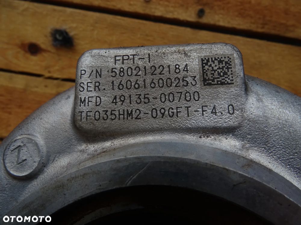 FIAT DUCATO 2.3 EURO 6 TURBOSPRĘŻARKA TURBINA ORYG. 5802122184 - 1