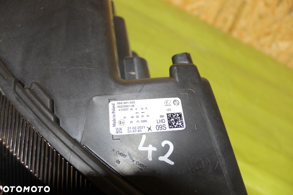 Lampa Przód Skoda Kodiaq I 2021-2024r. Full Led Prawa 566.941.036 - 4