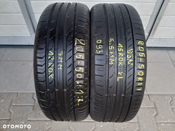 (O93) 205/50R17 15r-5,5mm 12r-7mm 93W Continental ContiSportContact 5