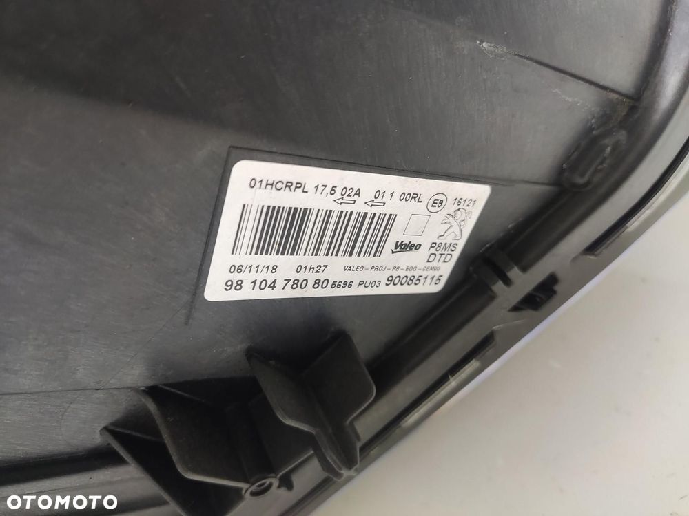 LAMPA PRAWA PRZÓD PRZEDNIA PEUGEOT 3008 II 2016-2020 9810478080 EUROPA - 6