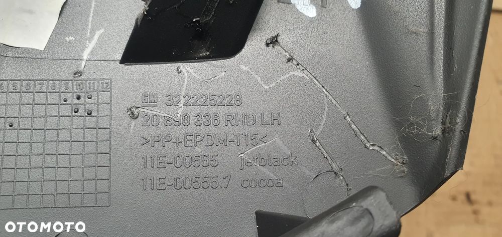 Osłona konsoli lewy przód przednia lewa Opel Zafira C 3222252228 20890336 - 5