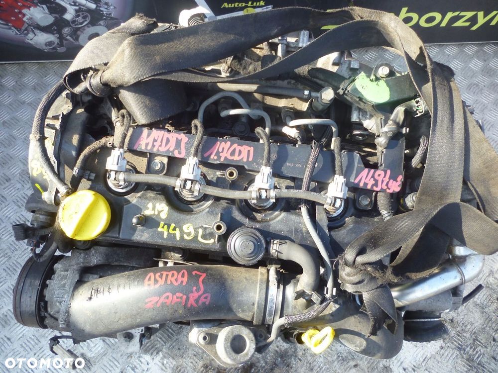 SILNIK OPEL ASTRA ZAFIRA 1.7 CDTI A17DTJ 149 TYS - 2
