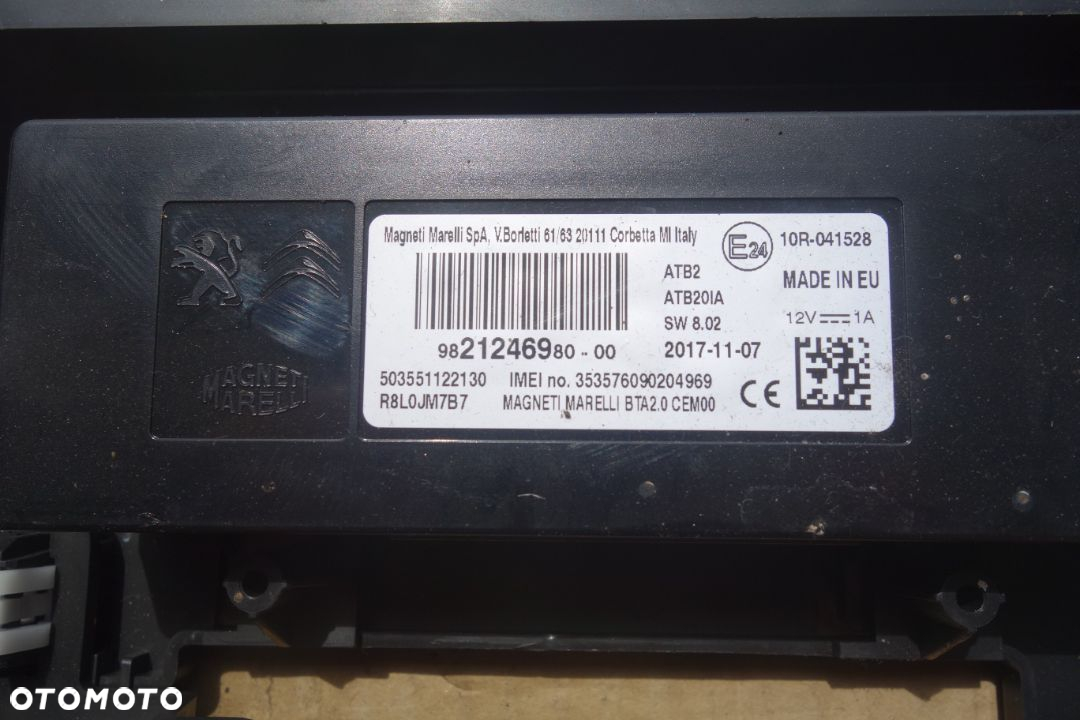 MODUŁ STEROWNIK TELEFONU CITROEN DS7 9821246980 - 2