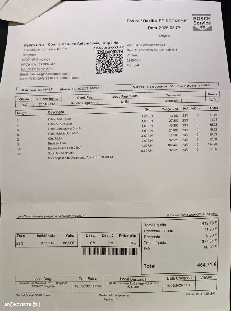 Peugeot 5008 1.5 BlueHDi Crossway EAT8 - 18