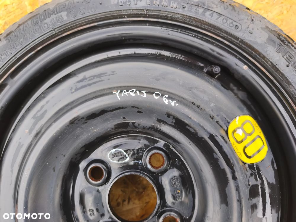 KOŁO DOJAZDOWE ZAPASOWE 15 CALI TOYOTA YARIS II 4X100 - 3
