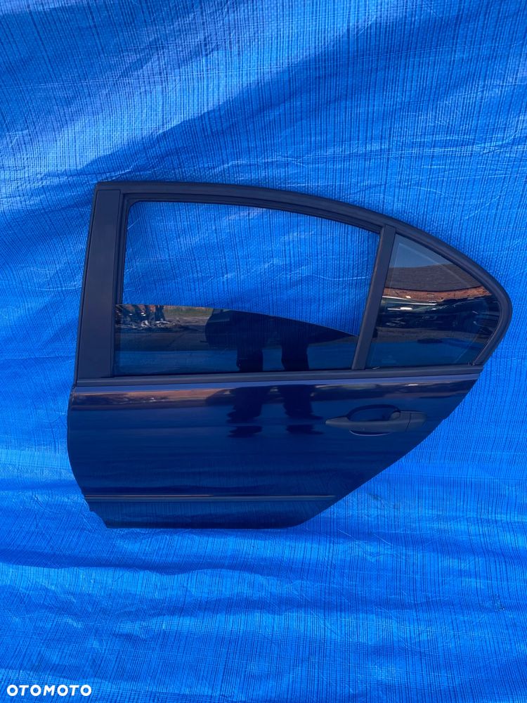 DRZWI LEWE TYŁ TYLNE BMW E46 sedan GRANATOWE KOMPLETNE - 2