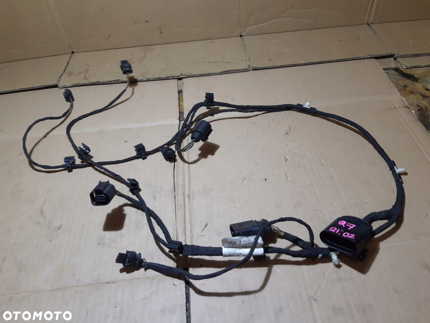 AUDI Q7 4L WIĄZKA ZDERZAKA CZUJNIKÓW PDC TYŁ 4L0671164A - 1