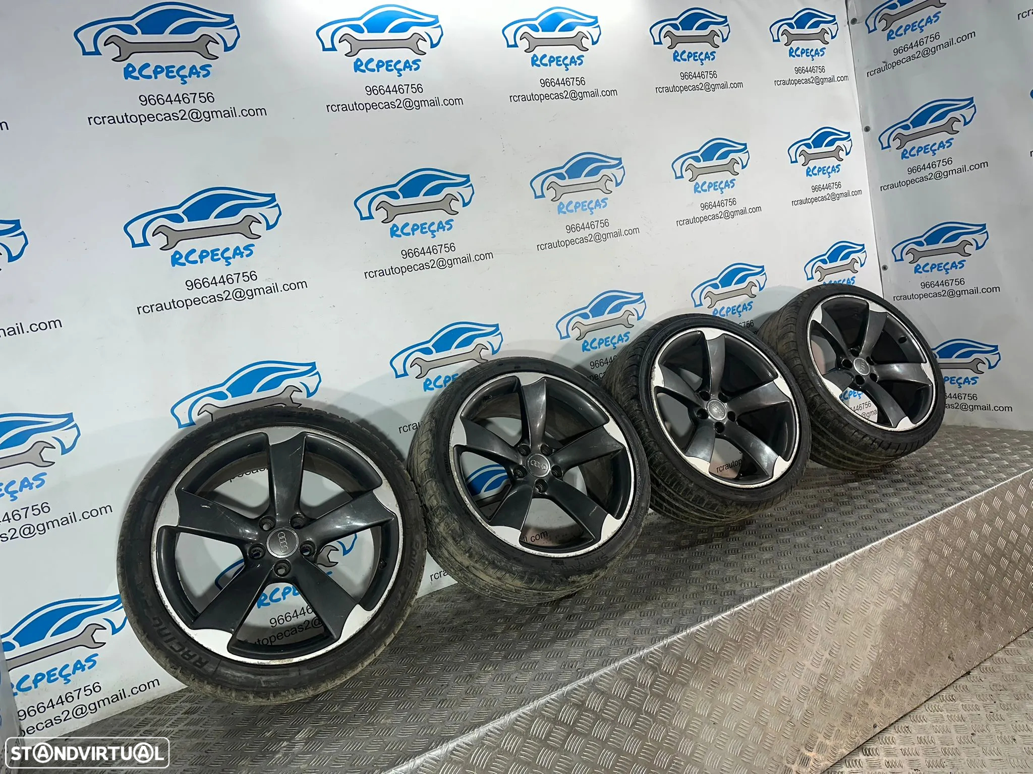 .Conjunto Jantes 19 Originais Rotor Audi S-Line A5 8T 5x112 9J ET33 8T0601025BE - 3