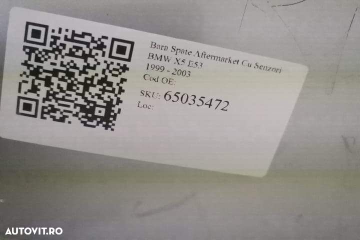 Bara Spate Aftermarket Cu Senzori  BMW  X5  E53 [1999 - 2003] - 8