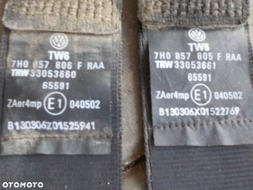 VW T5 PAS BEZPIECZEŃSTAWA PRZÓD PRAWY LEWY - 4