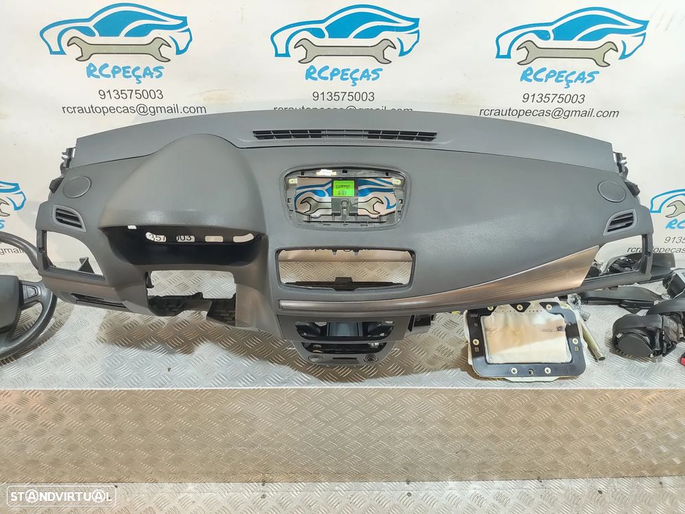 CONJUNTO KIT AIRBAGS AIRBAG TABLIER RENAULT MEGANE III 3 MK3 FASE 1 GRANDTOUR TOURER CARRINHA HATCHBACK CARRO - 11