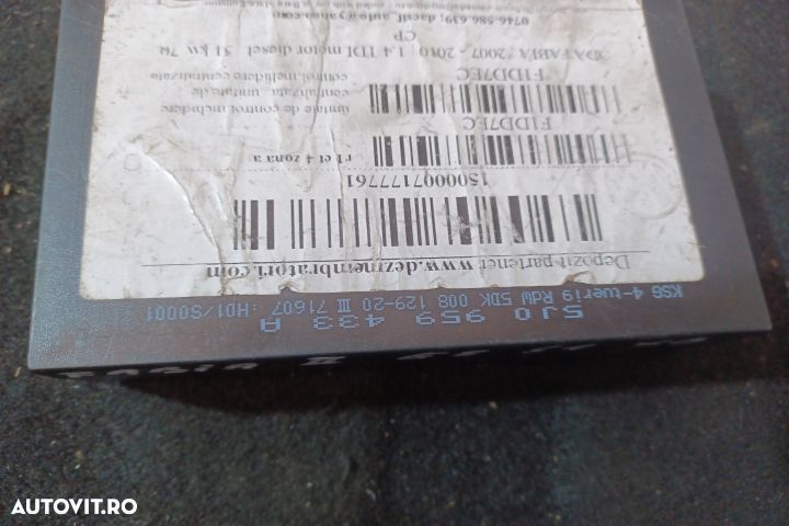 Calculator confort 5J0959433A 5J0959433A Skoda Fabia 5J [2007 - 2010] - 4