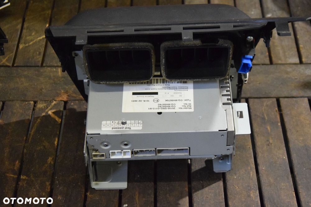 Honda Civic VIII UFO 06-11 Radio oryginalne EUROPA 39100-SMG-G113-M1 z kratką nawiewu - 4