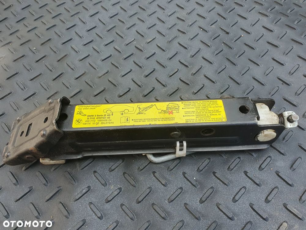 BMW 3 E46 PODNOŚNIK SAMOCHODOWY LEWAREK FABRYCZNY 1050KG 6757131 10817410DE BILSTEIN POSIADAM 2 SZT - 4